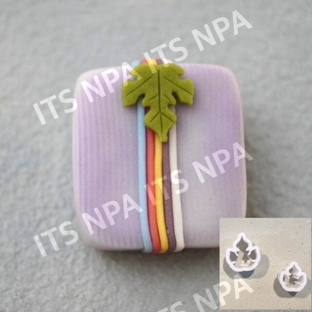 일본 화과자 장식 고명틀 leaf 카지노잎 쿠키커터