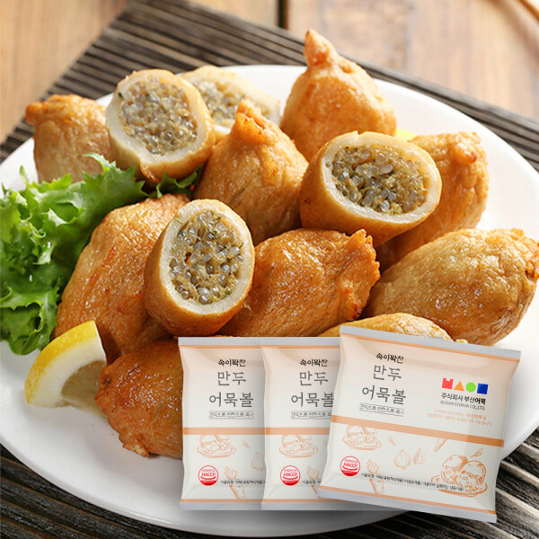 [롯데백화점](롯데백화점)부산어묵 속이꽉찬 만두속 어묵 볼 3개