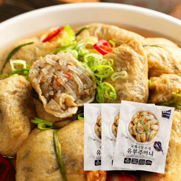 [롯데백화점]부산어묵 (롯데백화점)부산어묵 수제유부주머니3개+특제소스3개