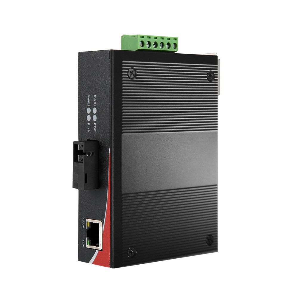 [이지넷유비쿼터스][오늘출발] 넥스트유 넥스트유 300FSCSWA-POE 산업용 100Mbps POE 광스위치 30W Simplex SC 싱글모드 A타입 20km 광패치 광점퍼