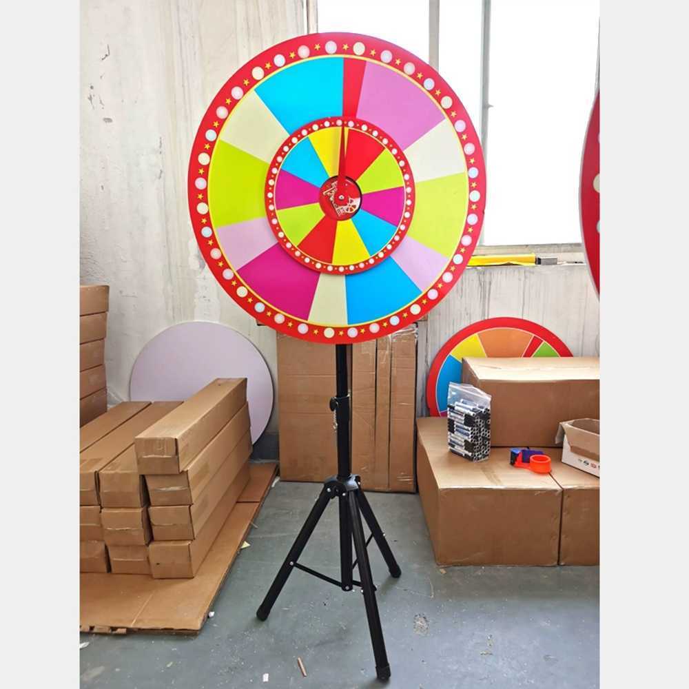 룰렛돌림판 대형 더블 2단 경품추첨 원판돌리기 회전 스탠드 당첨