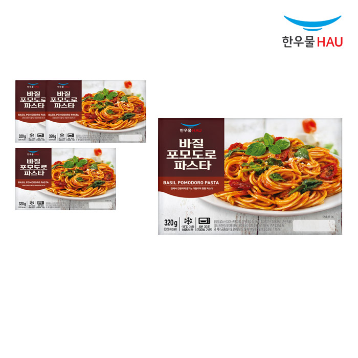 [한우물영농조합법인]한우물 한우물 바질 포모도로 파스타 320g x 4개