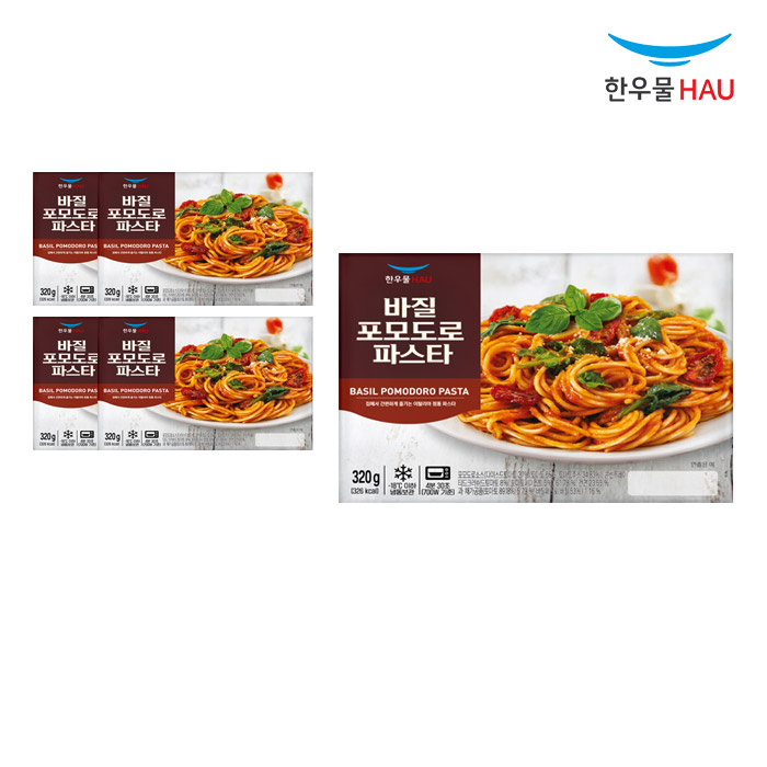 [한우물영농조합법인]한우물 한우물 바질 포모도로 파스타 320g x 5개