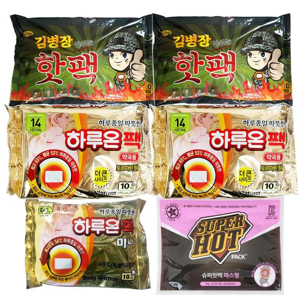 [다봉산업][오늘출발] 김병장 붙이는핫팩 10개입 X 2개 / 20개입 / 김병장핫팩 하루온팩 슈퍼 핫타임