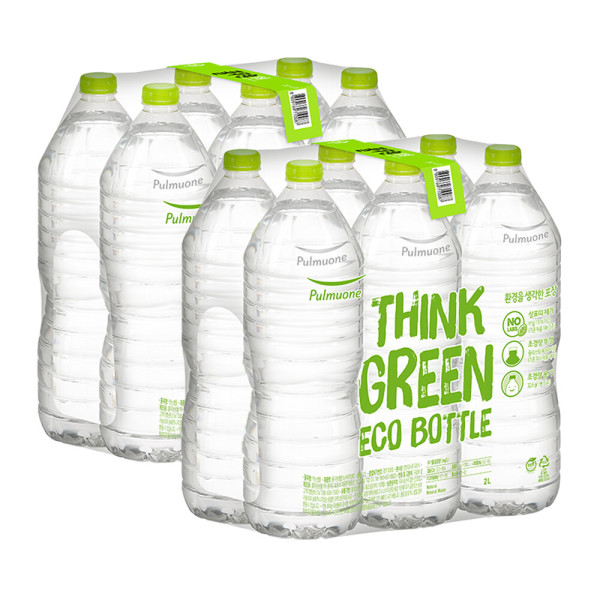 [스마일배송] 풀무원샘물 풀무원 생수 / 풀무원 샘물 에코 2.0L x 12병 (무라벨) /생수전문배송