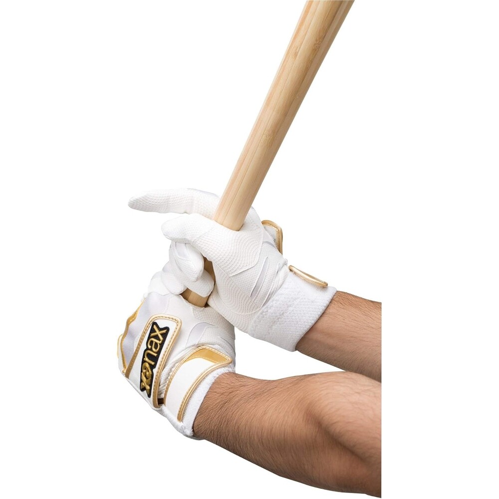 정품 자낙스 BBG101 프로 배팅장갑 야구장갑 유소년 왼손용 더블벨트 white/red L