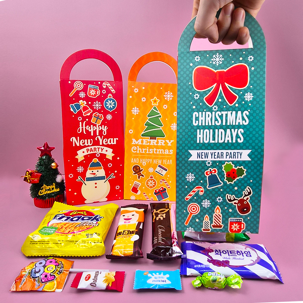 [오늘출발]성탄절 고급 단체 간식 과자 선물 학생 어린이 유치원 행사 답례품 크리스마스     1개+무료라벨부착