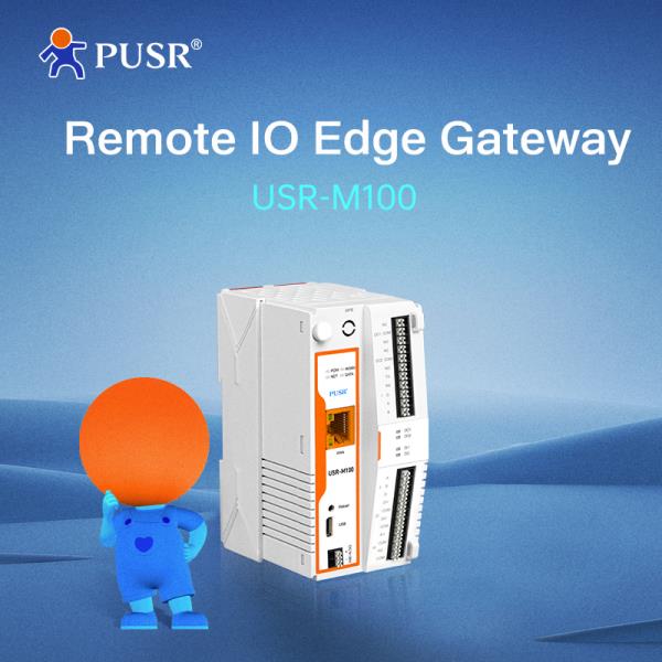 [해외] PUSR USR-M100-ETH 산업용 이더넷 버전 IoT IO Modbus 게이트웨이 MQTT/SSL모뎀 컨트롤러 포함