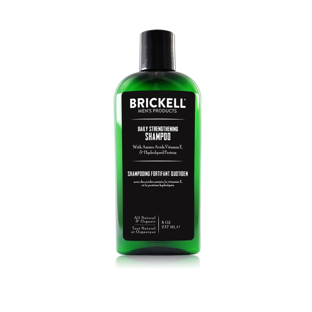 Brickell 데일리 스트렝스닝 샴푸 남성용 자연 및 유기농 성분 함유 237ml-약 230ml