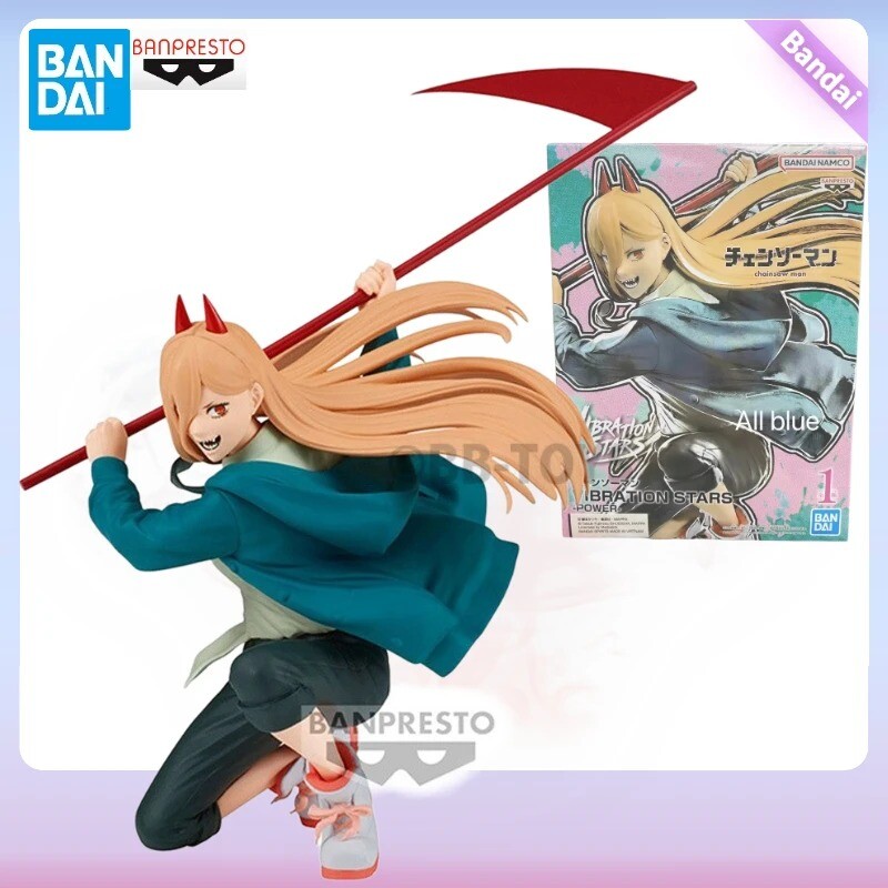 재고 반다이 BB 오리지널 반프레스토 진동 별 전기톱 맨 파워 피규어 애니메이션 정품 모델 장난감