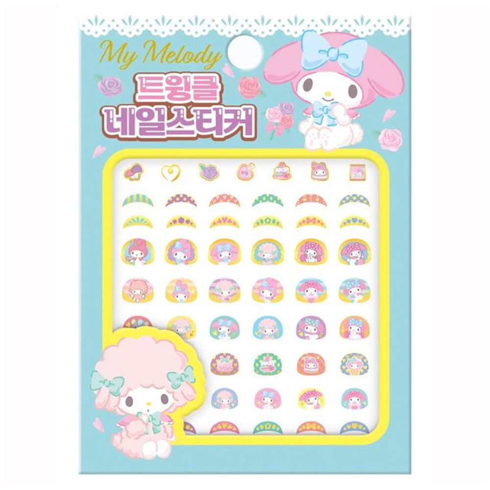 [오늘출발] 산리오 네일스티커 트윙클 마이멜로디 4P 네일아트