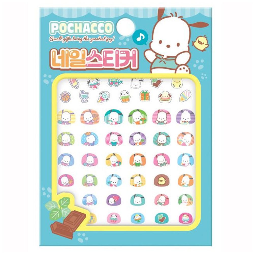 [오늘출발] 산리오 네일스티커 포차코 4P 어린이 아동 네일아트