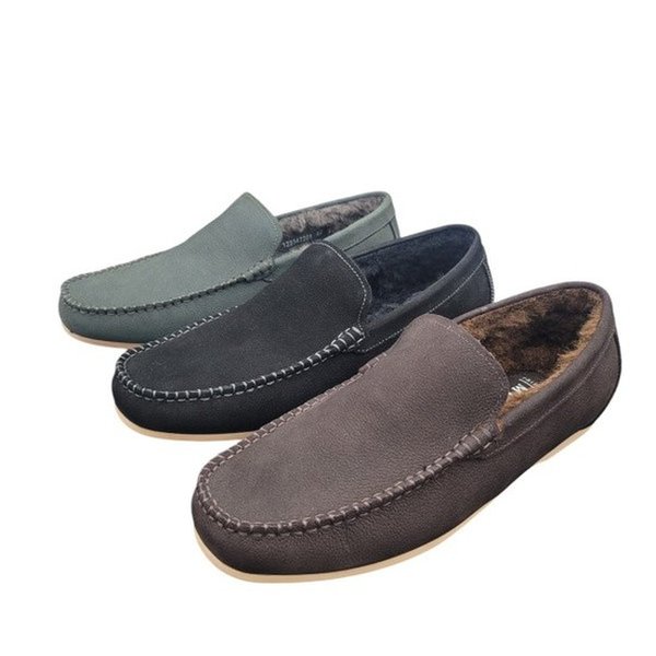 미소페 남성 3CM 논슬립 드라이빙 털신로퍼 122347201A16