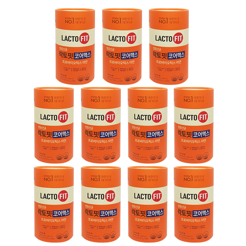 락토핏 종근당 락토핏 생유산균 코어 맥스 장 유산균 여성 프로바이오틱스 60포 11통 22개월분