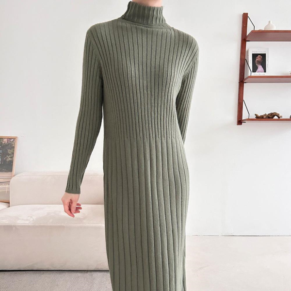 브이와이  VY  여자 왕골지 일자 롱원피스_OP20445