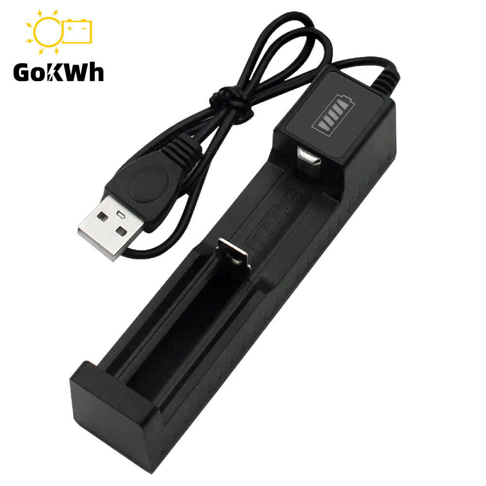 [오늘출발] 토르치드G 범용 18650 배터리 충전기 USB 단일 슬롯 충전기 어댑터 리튬 배터리 스마트 충전기 표시등