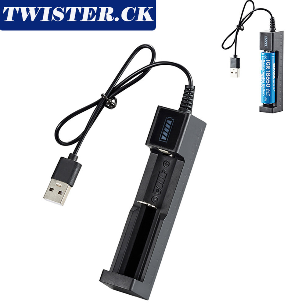 [오늘출발] 토르치드G 범용 USB 스마트 단일 슬롯 충전기 18650 16650 21700 26650 리튬 충전기 손전등 장난감 3.7V-4.