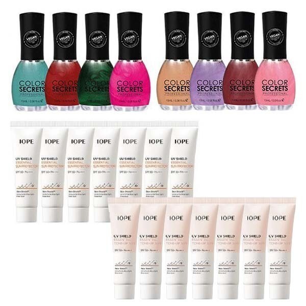 [오늘출발] 네일컬러 구매시 아이오페 유브이 쉴드 에센셜 톤업 선 / 선 프로텍터 SPF 50+ PA++++ 10ml 5개 증정