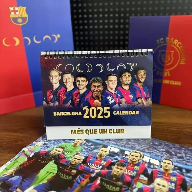 2025 바르셀로나 클럽 달력 축구 프리메라리가 기념 굿즈 팬 서포터즈 새해 선물 캘린더