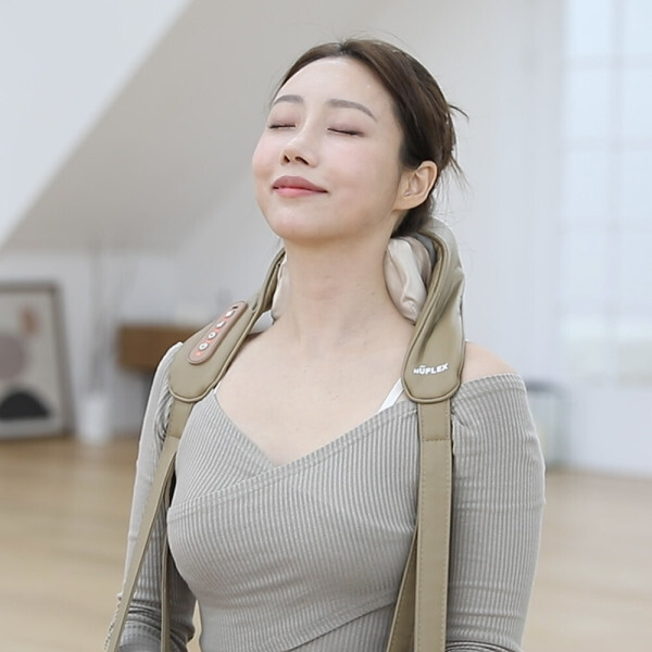[오늘출발] 휴플렉스 휴플렉스 4D 입체 회전/음성안내/초경량 어깨마사지기/SM300