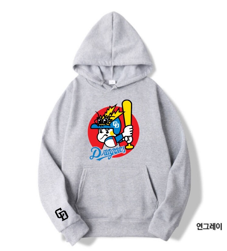 주니치 드래곤즈 야구 특양면 후드티 티셔츠 B0352