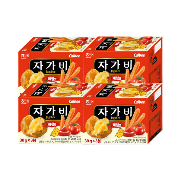 [오늘출발] 해태제과 자가비 케첩맛 90g x 4개