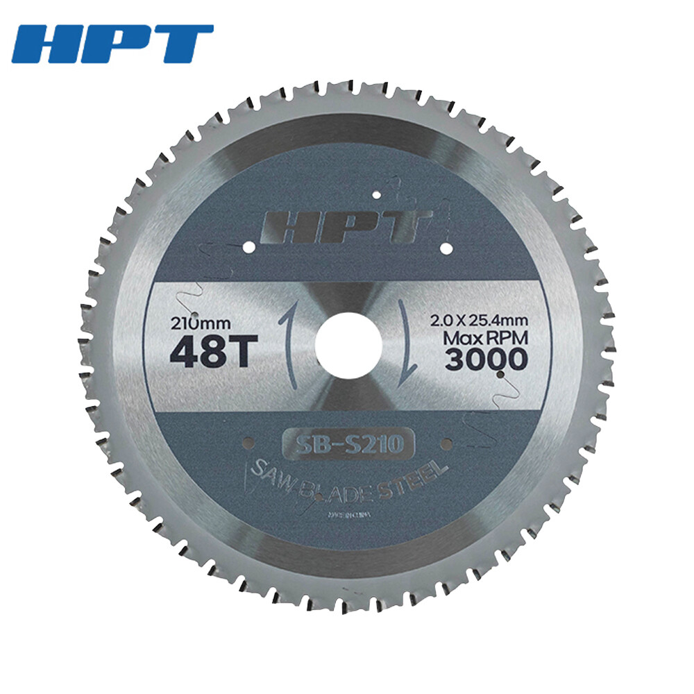 [오늘출발] [호환] HPT MS142 각도절단기 호환 금속용 써멧 원형톱날 210mm SB-S210