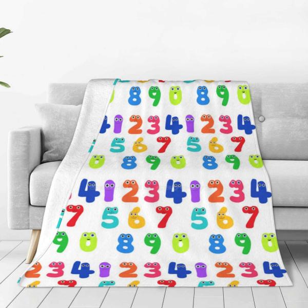 [오늘출발] Cbeebies 숫자잭 아트워크 편안하고 따뜻한 부드러운 담요 Cbbc 어린이 TV 영국 사계절