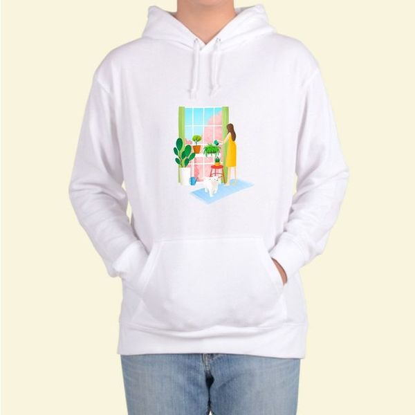 (제이큐)헤비후드티 전색상 집콕 언택트 홈가드닝 u 그림