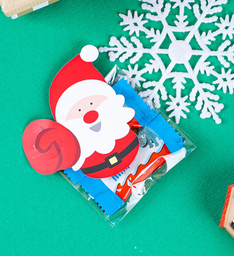 크리스마스선물 킨더 두개머겅 산타페이퍼 선물세트 어린이집답례품 구디백 판촉 무료라벨