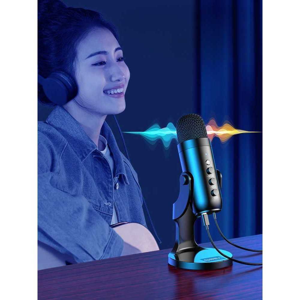 굿셰퍼드 게이밍 마이크 데스크탑 마이크 e-스포츠 앵커 라이브 방송 음성 소음 감소 컴퓨터 콘덴서 마이크