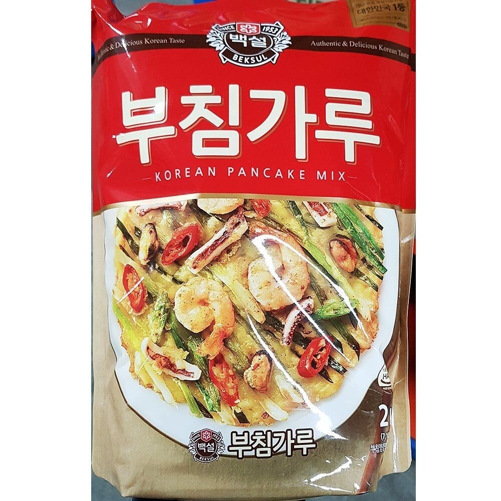 백설 백설 부침가루 2Kg/튀김/가루/치킨/파우더/녹두/가루1KG/메밀부침/백설/부침/베타/믹스/빈대떡/대용량/