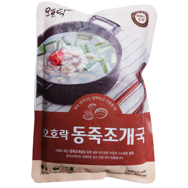 하동섬진강 하동 오호락 동죽 조개국 500g 20개 이강산닷컴