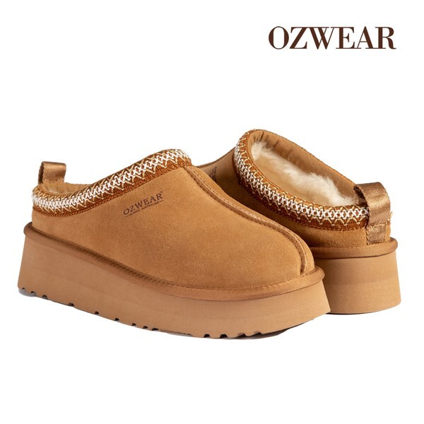 오즈 국내배송호주  털슬리퍼 시드니 플랫폼 체스트넛 OZ780P-CHE