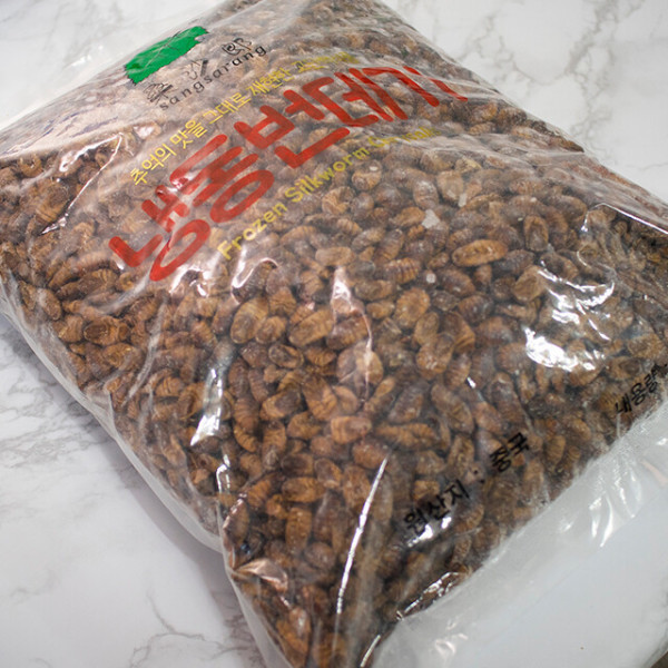 [오늘출발] 업소용 냉동 번데기 대용량 4kg 추억의 간식 술안주 고단백 뻔데기 번데기탕