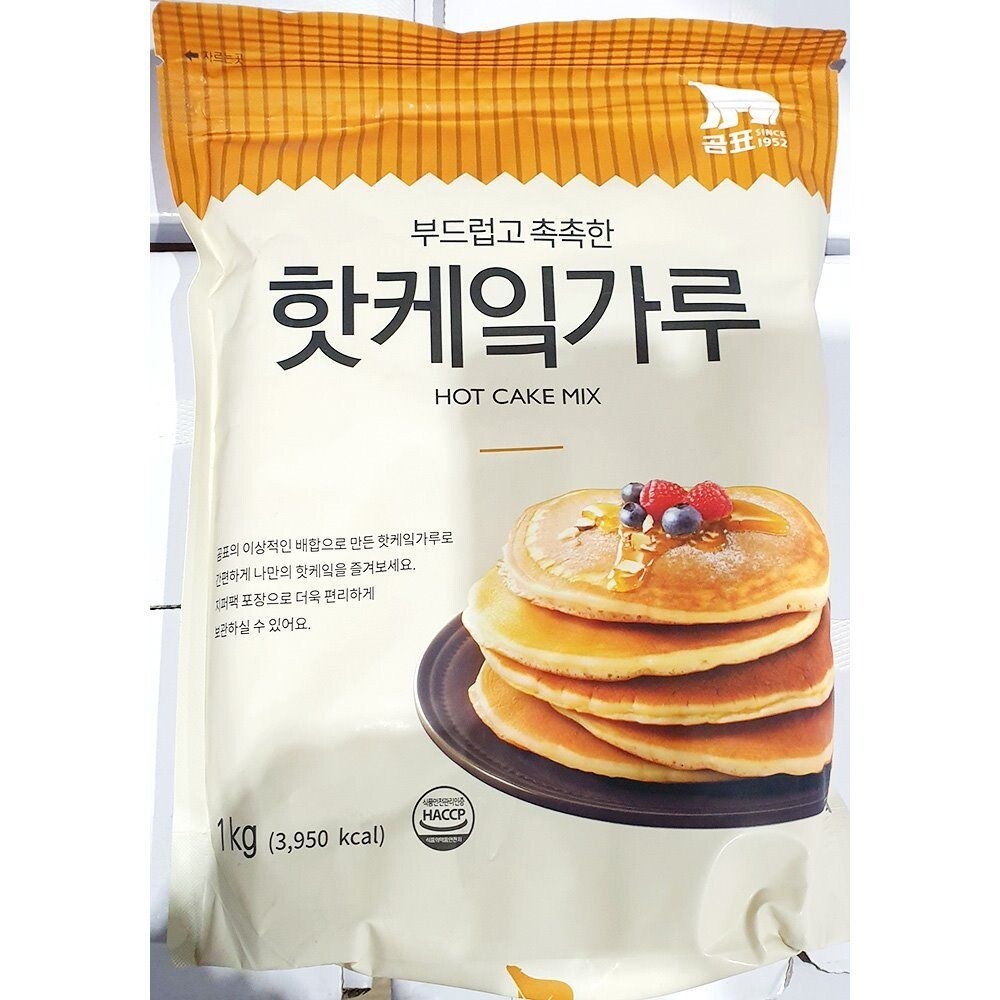 곰표 핫케익가루(곰표 1K)X10/홈베이킹/빵만들기/제빵재료/핫도그/도나스/도너츠/계란빵/가정용/브런치카 페