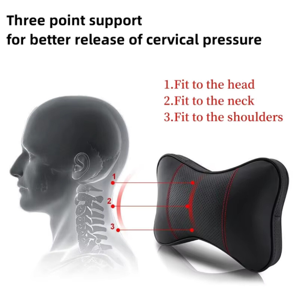 차량용목베개 차량용 가죽 목 베개 통기성 메쉬 카시트 보호대 DAF 106 CF 유로 6 2022 XG XF 트럭 머리 받