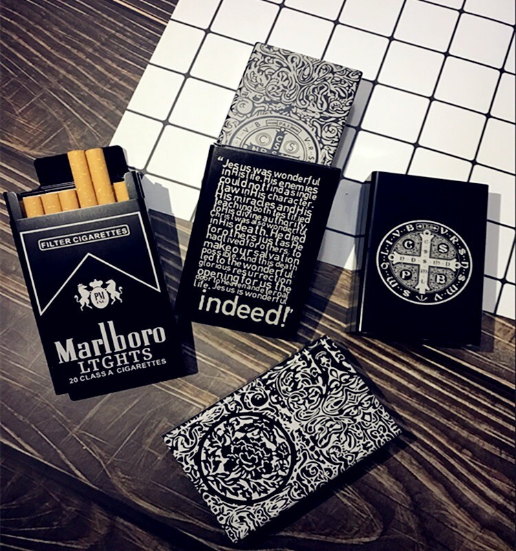 유니크한 블랙 말보루 담배케이스 40종 일반담배 얇은담배