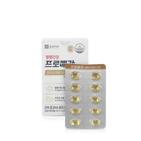 종근당 종근당건강 프로메가 알티지 오메가3 듀얼 520mg x 60캡슐 원산지:국산