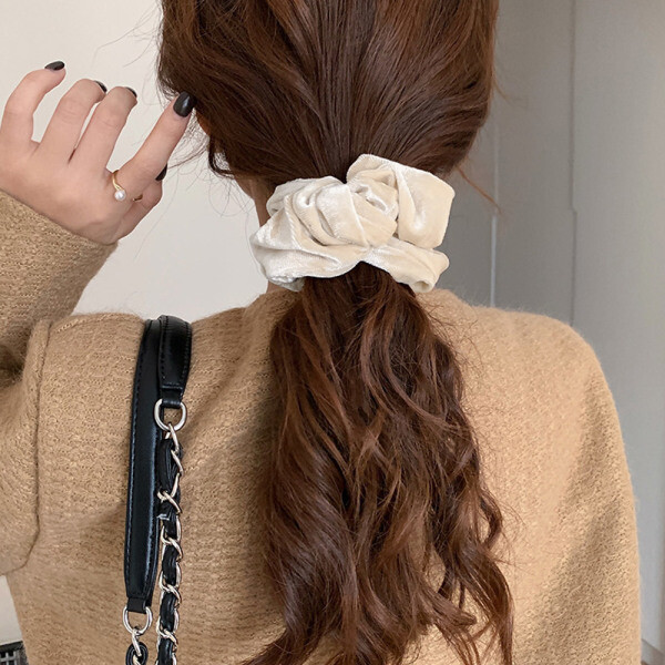나로아 곱창머리끈 벨벳 포인트 곱창끈 헤어스크런치 당일발송가능+무료배송