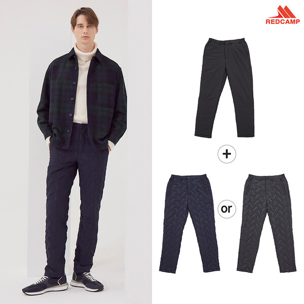 하프클럽/레드캠프  남성 패딩팬츠 2종