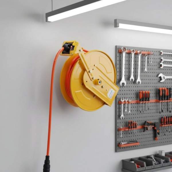 [오늘출발] 자동 에어릴 8mm X 20M /정비업체 렉카차량 고압에어 타이어업체  국내산 무료배송   벽걸이타입 콤프레샤