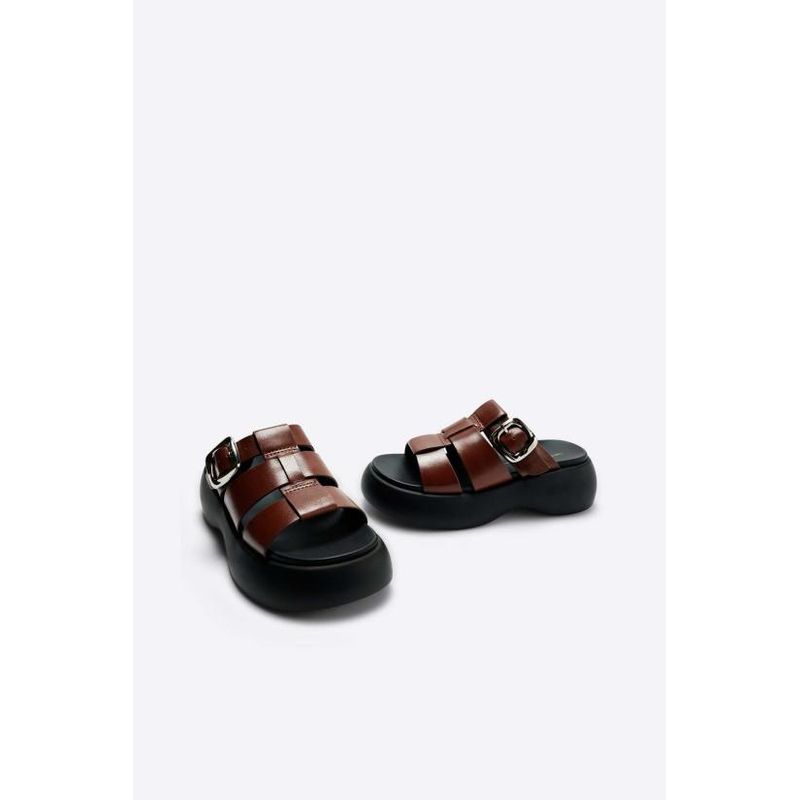 [해외] Other B 인텐셔널리 블랭크 뮬 슬리퍼 의도적으로. 넬 플랫폼 에스프레소 블랙 명품