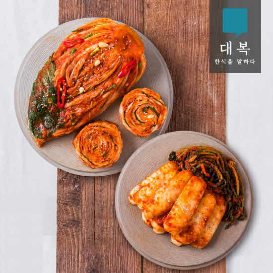 G 대복 포기김치 2kg+총각김치2kg (꽃게육수로 시원하고 아삭한 맛)