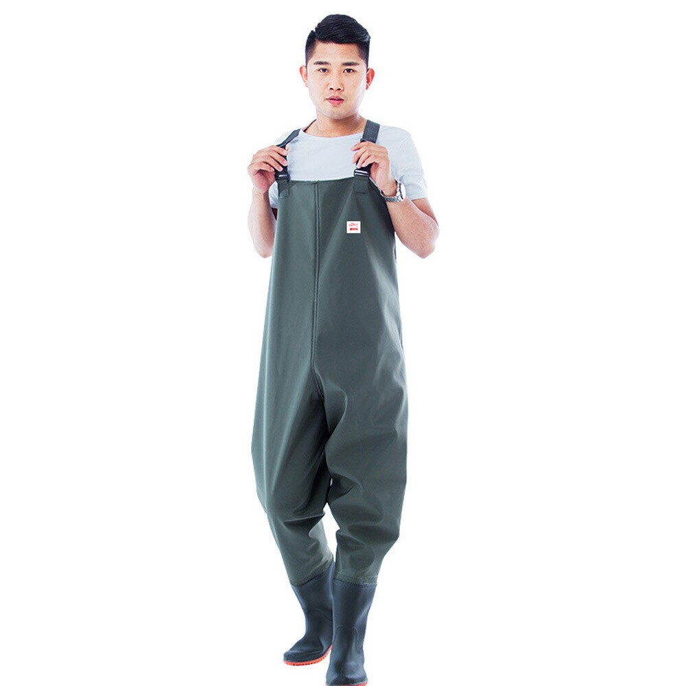 방가슴장화 해루질 낚시 갯벌체험 준설작업0.6MM 그린