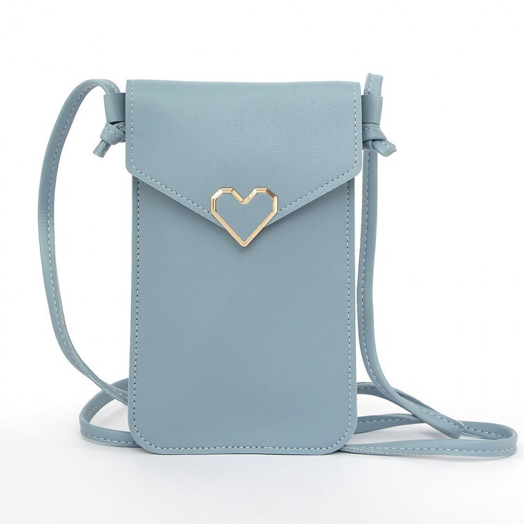 [오늘출발] (배송비 무료) 하트 터치 스마트폰가방 휴대폰 크로스백 스카이/스마트폰크