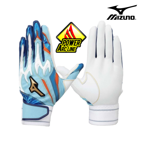 미즈노 (패플) 미즈노미즈노 프로 야구 실리콘파워 양가죽 배팅장갑 스카이