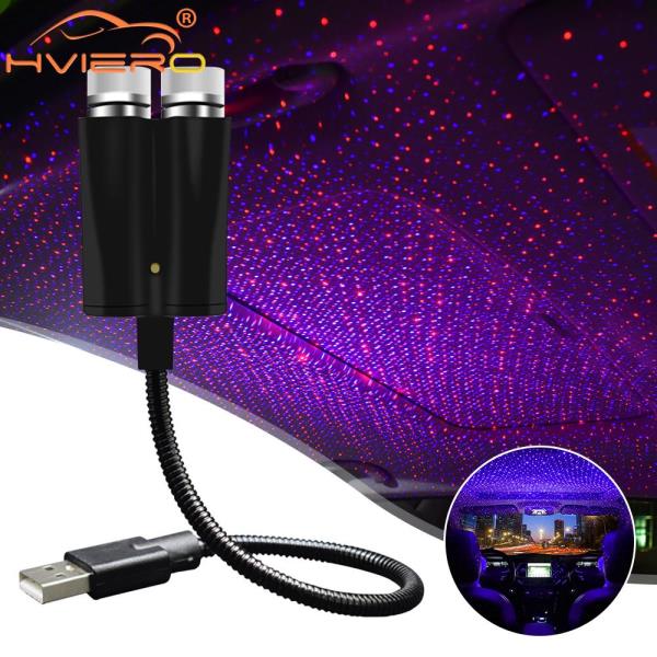[오늘출발] 자동차 지붕 별빛 인테리어 USB 미니 LED 별이 빛나는 하늘 프로젝터 램프 장식 야간 갤럭시호환 레이저 홈
