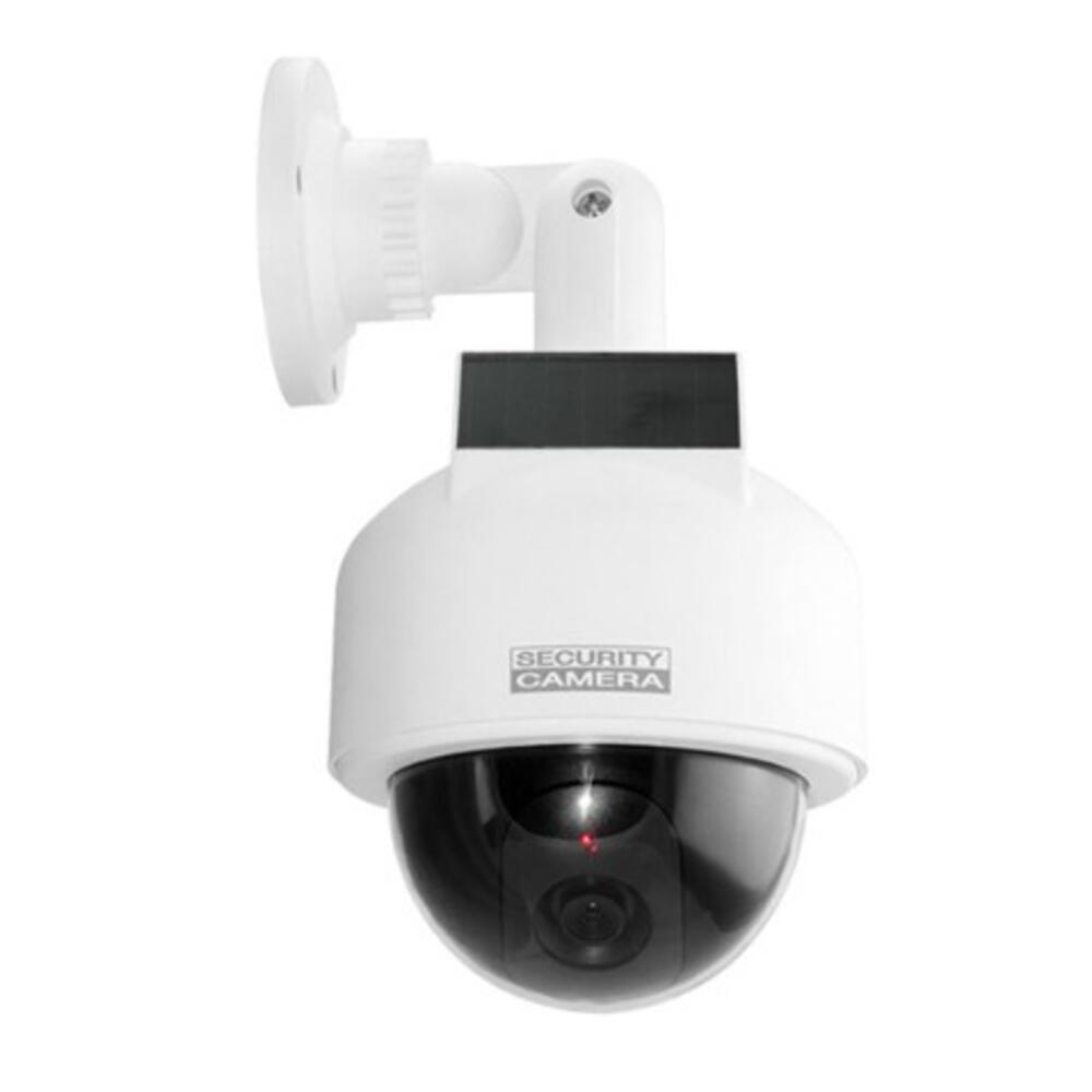 원형 모형CCTV 감시카메라 태양광충전 기둥형 방범용가짜CCTV