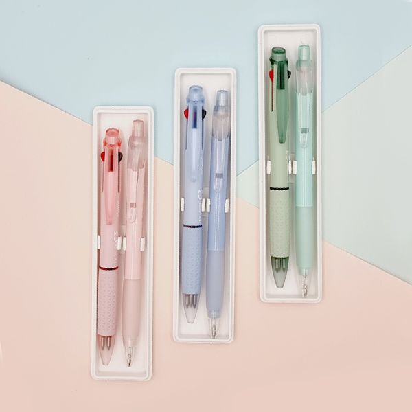 (대성문구) 에프엑스제타3색볼펜+제노챌린지샤프 세트(케이스포함)/200555/선물 신학기 생일 문구세트